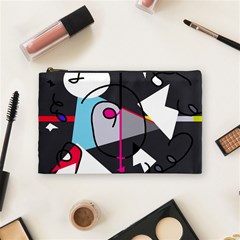 Abstract Bird Cosmetic Bag (medium) 