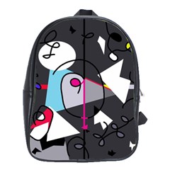 Abstract Bird School Bags(large) 