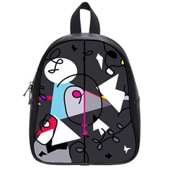 Abstract Bird School Bags (small) 