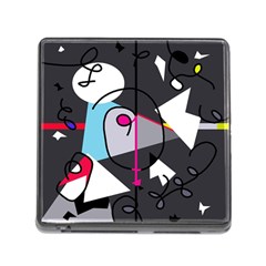 Abstract Bird Memory Card Reader (square)