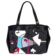 Abstract Bird Office Handbags (2 Sides) 