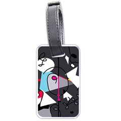 Abstract Bird Luggage Tags (one Side) 