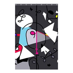 Abstract Bird Shower Curtain 48  X 72  (small) 