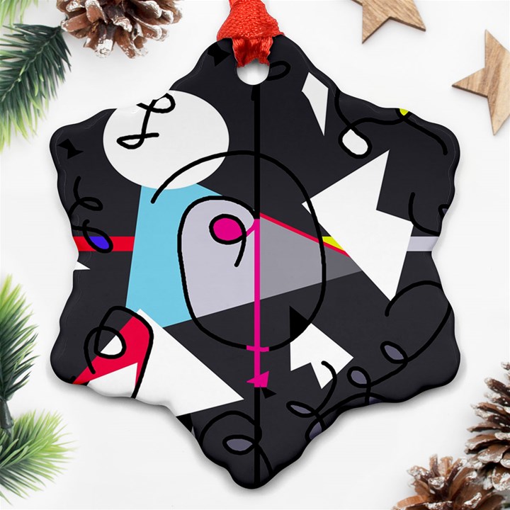 Abstract bird Ornament (Snowflake) 