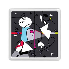 Abstract Bird Memory Card Reader (square) 