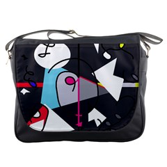 Abstract Bird Messenger Bags