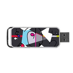 Abstract Bird Portable Usb Flash (one Side) by Moma