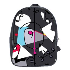 Abstract Bird School Bags (xl) 