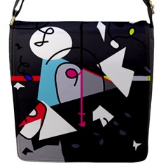 Abstract Bird Flap Messenger Bag (s)