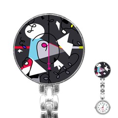 Abstract Bird Stainless Steel Nurses Watch by Moma