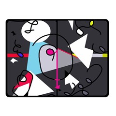 Abstract Bird Double Sided Fleece Blanket (small)  by Moma