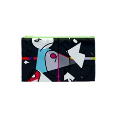 Abstract Bird Cosmetic Bag (xs)