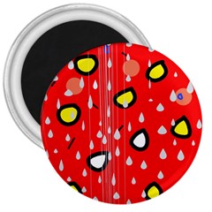 Rainy Day - Red 3  Magnets