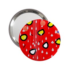 Rainy Day - Red 2 25  Handbag Mirrors by Moma