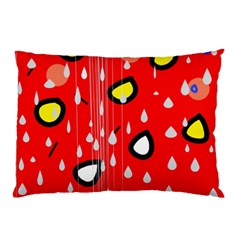 Rainy Day - Red Pillow Case