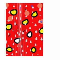 Rainy Day - Red Large Garden Flag (two Sides)