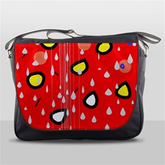 Rainy Day - Red Messenger Bags