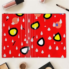 Rainy Day - Red Cosmetic Bag (xxl) 