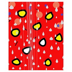 Rainy Day - Red Drawstring Bag (small) by Moma