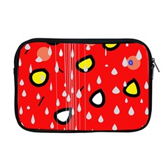 Rainy Day - Red Apple Macbook Pro 17  Zipper Case