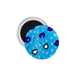 Rainy Day - Blue 1 75  Magnets