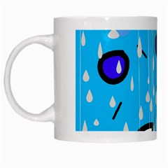 Rainy Day - Blue White Mugs