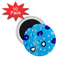 Rainy Day - Blue 1 75  Magnets (10 Pack) 