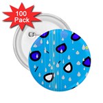 Rainy day - blue 2.25  Buttons (100 pack)  Front