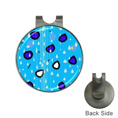 Rainy Day - Blue Hat Clips With Golf Markers