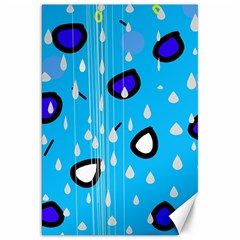 Rainy Day - Blue Canvas 20  X 30  