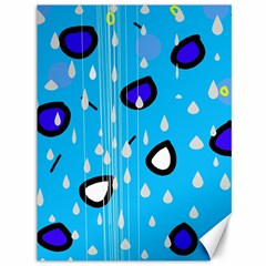 Rainy Day - Blue Canvas 36  X 48  