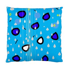 Rainy Day - Blue Standard Cushion Case (two Sides)