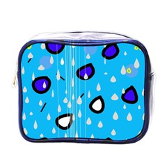 Rainy Day - Blue Mini Toiletries Bags by Moma