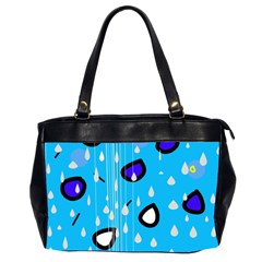 Rainy Day - Blue Office Handbags (2 Sides) 