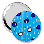 Rainy day - blue 3  Handbag Mirrors Front