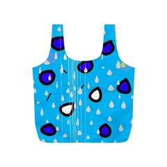 Rainy Day - Blue Full Print Recycle Bags (s)  by Moma