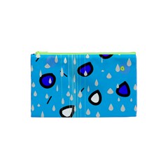 Rainy Day - Blue Cosmetic Bag (xs)