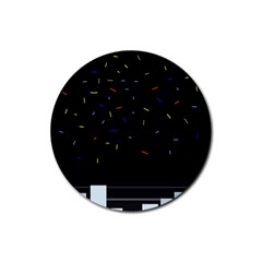 Night Rubber Coaster (round) 