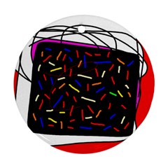 Color Tv Ornament (round) 