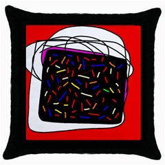 Color Tv Throw Pillow Case (black)