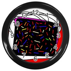 Color Tv Wall Clocks (black)