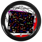 Color TV Wall Clocks (Black) Front