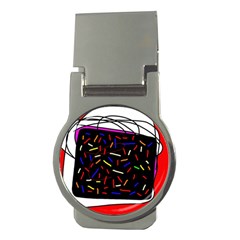 Color Tv Money Clips (round)  by Moma