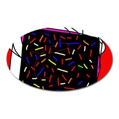 Color Tv Oval Magnet