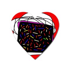 Color Tv Heart Magnet