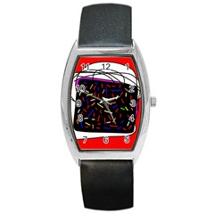 Color Tv Barrel Style Metal Watch by Moma