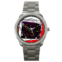 Color Tv Sport Metal Watch