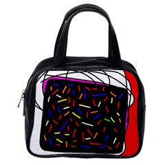 Color Tv Classic Handbags (one Side)