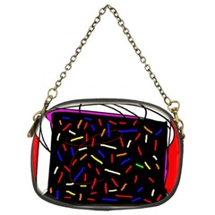 Color Tv Chain Purses (two Sides) 