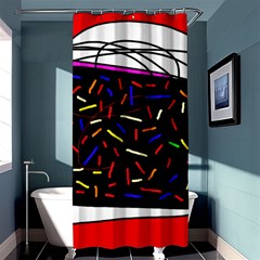 Color Tv Shower Curtain 36  X 72  (stall) 